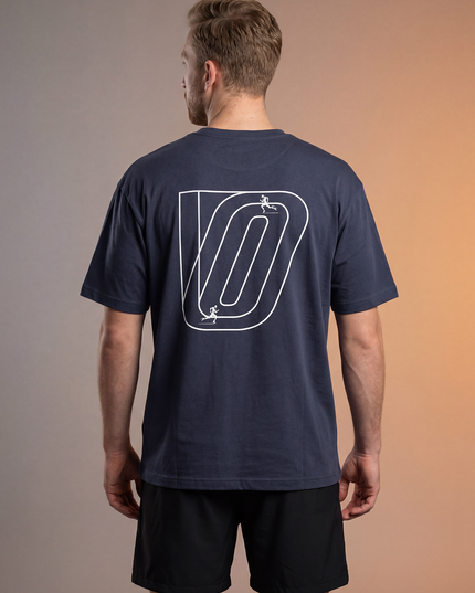 OFFFIELD Sports Track Runner Shirt navy blue