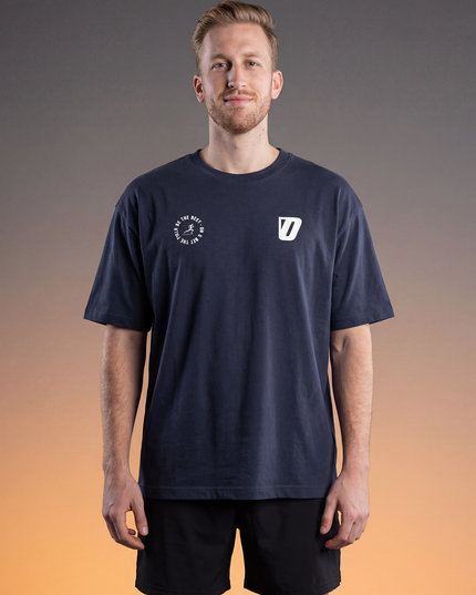 OFFFIELD Sports Track Runner Shirt navy blue