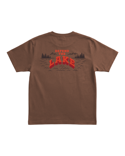 Zell Basketball Defend the Lake Shirt brown