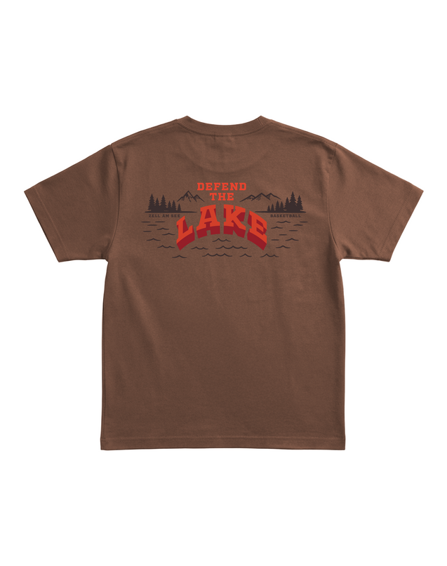 Zell Basketball Defend the Lake Shirt brown