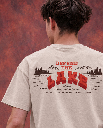 Zell Basketball Defend the Lake Shirt off white